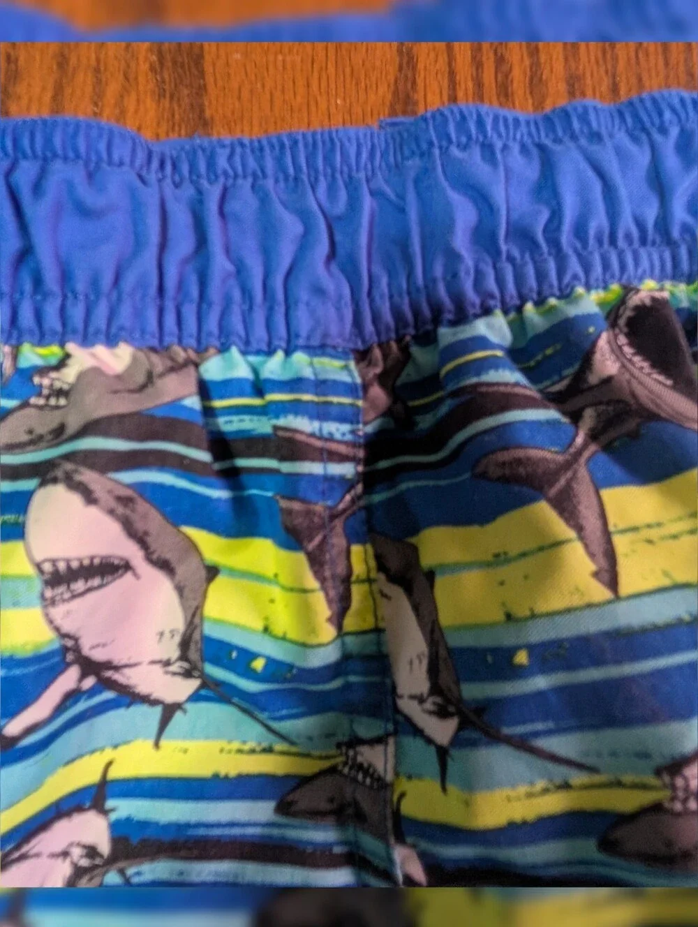 Wonder Nation Boys Shark Swim Trunks